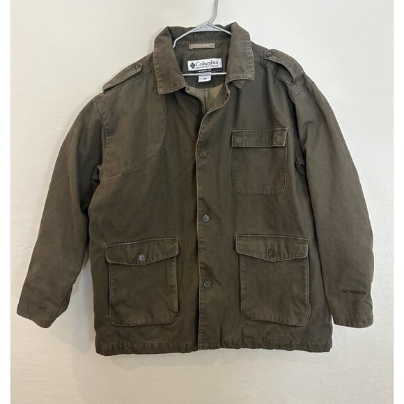 Columbia Sportswear River Lodge Canvas Cotton Jacket Button Chore Hunting XXL - Picture 1 of 15